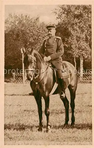 AK / Ansichtskarte  Hindenburg__Paul_von Als Oberst und Kommandeur des Oldenburg 1894 