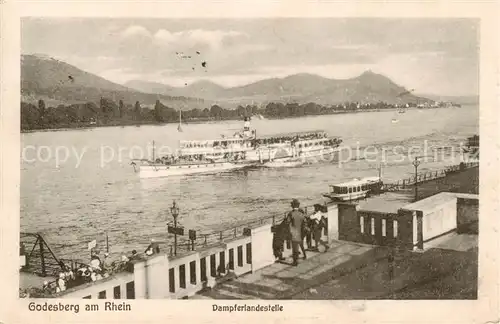 AK / Ansichtskarte  Dampfer_Seitenrad Godesberg am Rhein 