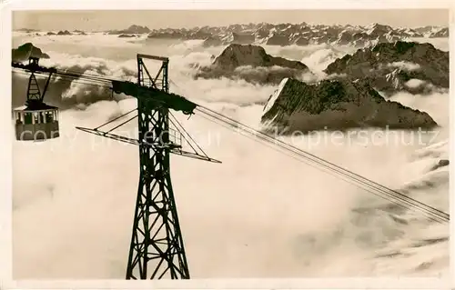 AK / Ansichtskarte  Seilbahn_Cable-Car_Telepherique Bayerische Zugspitzbahn 