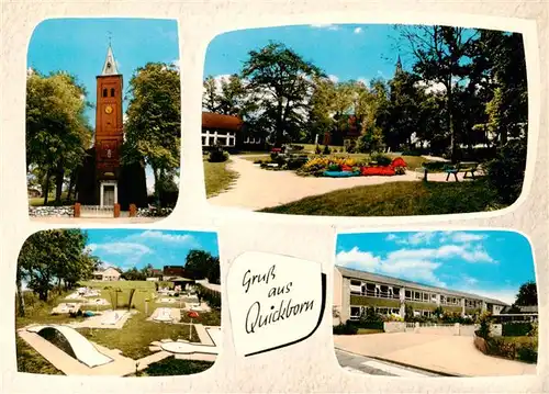 AK / Ansichtskarte  Quickborn__Pinneberg_Heide Kirche Park Minigolf Schule 