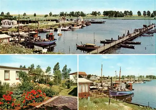 AK / Ansichtskarte  Kirchdorf_Insel_Poel Fischerhafen am Kirchsee Schwarzer Busch Bungalows Hafen Kirchdorf_Insel_Poel