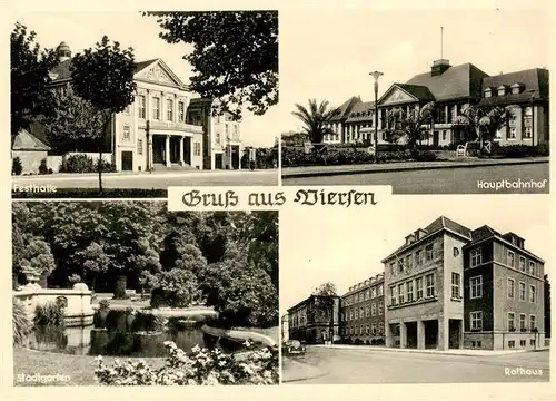 AK / Ansichtskarte 73893936 Viersen Festhalle Hauptbahnhof Stadtgarten Rathaus Viersen