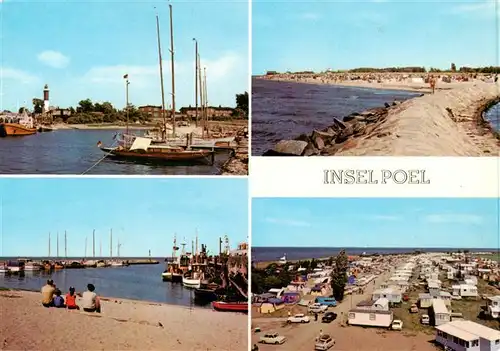 AK / Ansichtskarte  Timmendorf_Insel_Poel Hafen und Leuchtturm An der Mole Am Hafen Zeltplatz Timmendorf_Insel_Poel