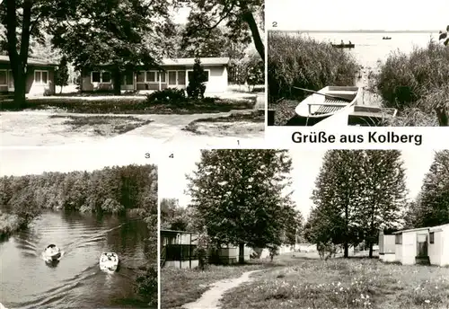 AK / Ansichtskarte  Kolberg_Wolziger_See Erholungsheim Strandcasino Am Wolziger See Einfahrt in den Langen See Zeltplatz Kolberg_Wolziger_See