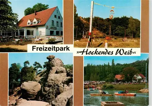 AK / Ansichtskarte 73893968 Doerenthe Freizeitpark Hockendes Weib Kafeehaus Wienkaemper Gondelteich Doerenthe