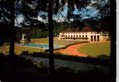 AK / Ansichtskarte  Hennef_Sieg Sportschule FVM Schwimmbad Hennef Sieg