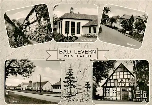 AK / Ansichtskarte 73893991 Bad_Levern Stiller Winkel Badehaus Ortsteil Schule Amt 