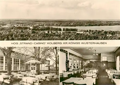 AK / Ansichtskarte 73893993 Kolberg_Wolziger_See HOG Strand Casino Gastraeume Panorama Kolberg_Wolziger_See
