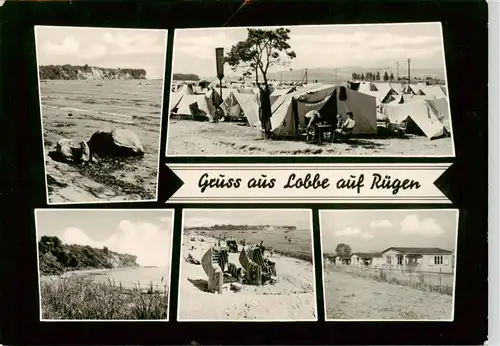 AK / Ansichtskarte  Lobbe_Middelhagen_Ruegen Strandpartien Zeltplatz Lobbe_Middelhagen_Ruegen