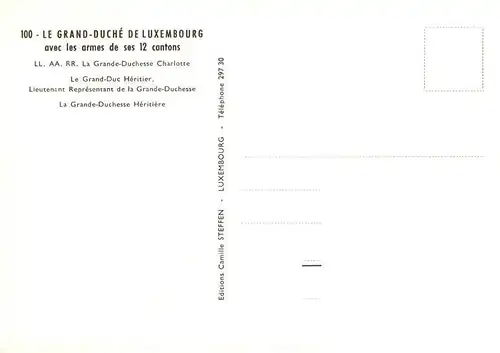 AK / Ansichtskarte 73894025 Luxembourg__Luxemburg Gebietskarte 