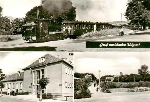 AK / Ansichtskarte  Baabe_Ostseebad_Ruegen Dampflok Reichsbahn Erholungsheim Ernst Kamieth Baabe_Ostseebad_Ruegen