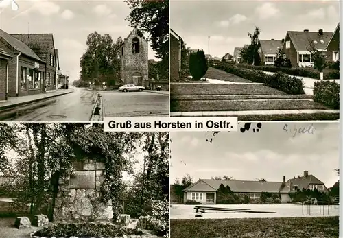 AK / Ansichtskarte  Horsten_Ostfriesland Ortspartien Horsten_Ostfriesland