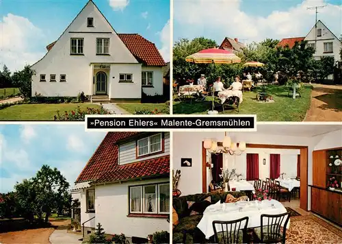 AK / Ansichtskarte 73894044 Malente-Gremsmuehlen Pension Ehlers Gartenterrasse Gaststube Malente-Gremsmuehlen
