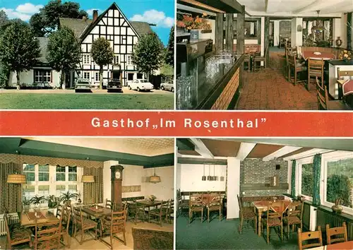 AK / Ansichtskarte 73894045 Rosenthal_Olpe Gasthof Im Rosenthal Gastraeume 