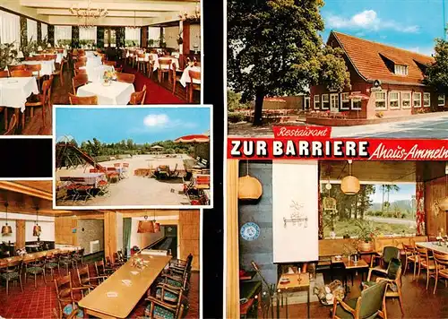 AK / Ansichtskarte  Ammeln Restaurant Zur Barriere Gastraeume Strand Ammeln