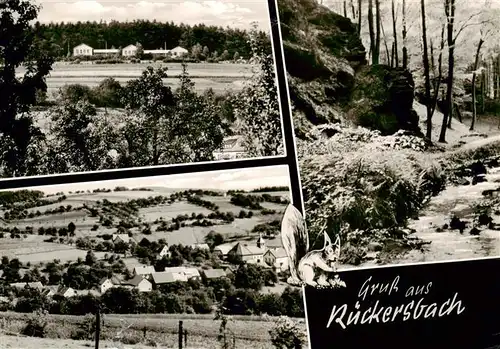 AK / Ansichtskarte  Rueckersbach Gasthaus Pension Rueckersbacher Schlucht Panorama Rueckersbach