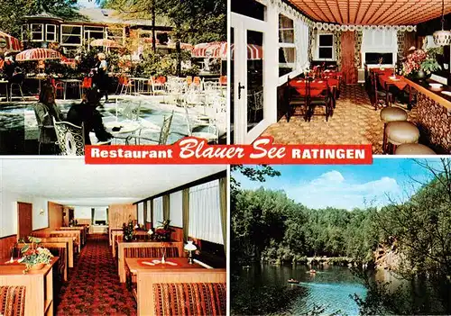 AK / Ansichtskarte 73894071 Ratingen Restaurant Blauer See Gastraeume Gondelteich Ratingen