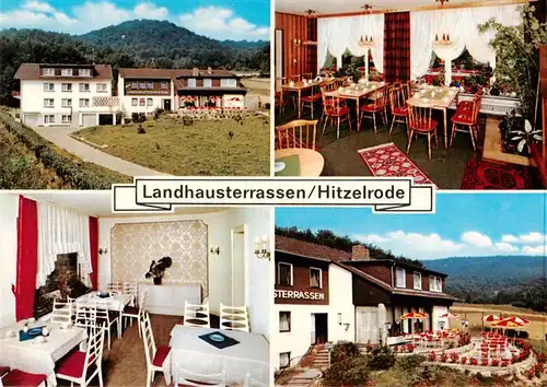 AK / Ansichtskarte  Hitzelrode_Meinhard Landhausterrassen Hitzelrode Gastraeume Terrasse 