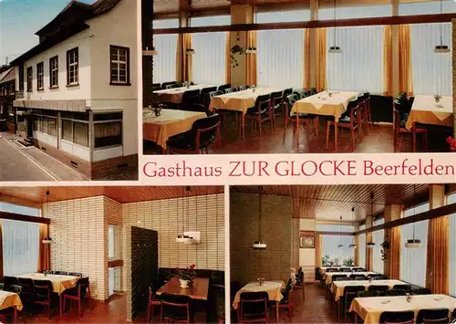 AK / Ansichtskarte 73894083 Beerfelden_Odenwald Gasthaus Zur Glocke Gastraeume Beerfelden Odenwald