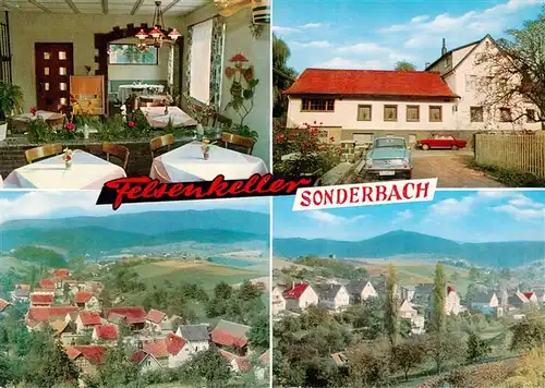 AK / Ansichtskarte  Sonderbach Gasthaus Felsenkeller Panorama Sonderbach