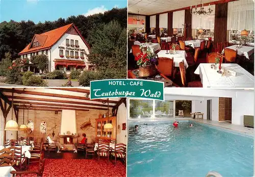 AK / Ansichtskarte  Brochterbeck_Tecklenburg Hotel Cafe Teutoburger Wald Gastraeume Hallenbad 