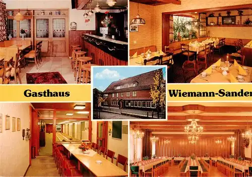 AK / Ansichtskarte  Glane Gasthaus Wiemann Sander Gastraeume Kegelbahn Bar Festsaal Glane