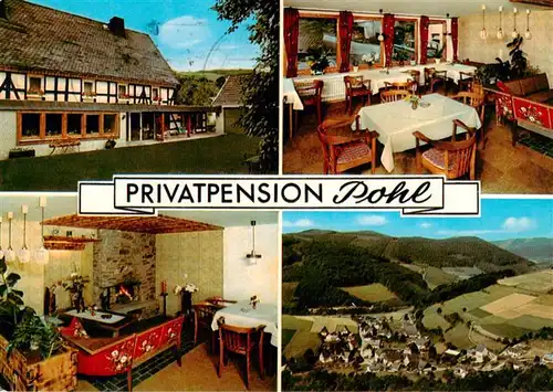 AK / Ansichtskarte  Milchenbach Privatpension Pohl Gastraeume Panorama Milchenbach