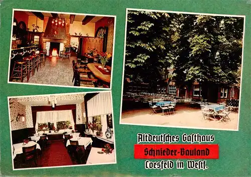 AK / Ansichtskarte  Coesfeld Altes Gasthaus Schnieder Bauland Gastraeume  Coesfeld