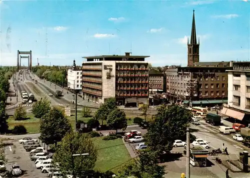 AK / Ansichtskarte  Muelheim__Ruhr Blick auf Wiener Platz und Bruecke 