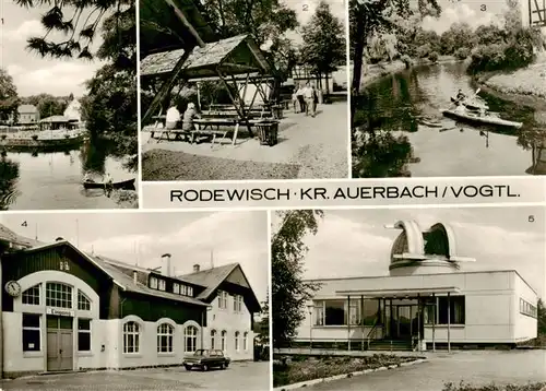 AK / Ansichtskarte 73894192 Rodewisch Schlossinsel Bahnhof Schulsternwarte Rodewisch