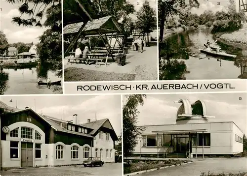 AK / Ansichtskarte  Rodewisch Schlossinsel Bahnhof Schulsternwarte Rodewisch