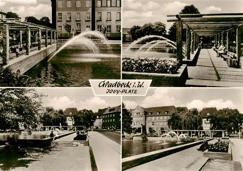 AK / Ansichtskarte  Gladbeck Jovy-Platz Wasserspiele Gladbeck