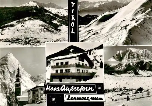 AK / Ansichtskarte 73894214 Lermoos_Tirol_AT Gaestehaus Haus Ausserfern Wintersportplatz Alpen 
