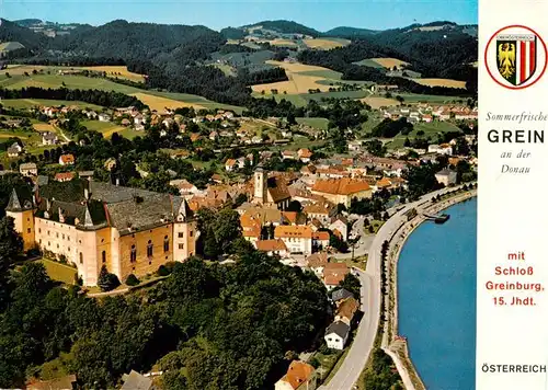 AK / Ansichtskarte  Grein_Donau_Oberoesterreich_AT mit Schloss Greinburg 