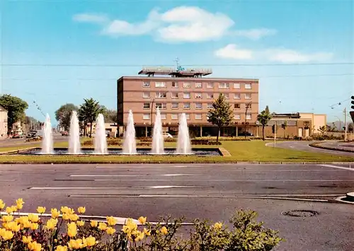 AK / Ansichtskarte  Castrop-Rauxel Engelsburgplatz Wasserspiele Castrop-Rauxel