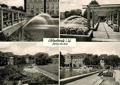 AK / Ansichtskarte  Gladbeck Jovy-Platz Wasserspiele Gladbeck