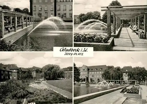 AK / Ansichtskarte  Gladbeck Jovy-Platz Wasserspiele Gladbeck