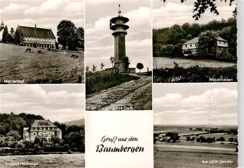 AK / Ansichtskarte  Coesfeld Marienhof Longinus Turm Waldfrieden Jugend Herberge Am UKW Sender Coesfeld