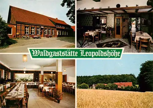 AK / Ansichtskarte  Nottuln Waldgaststaette Leopoldshoehe Gastraeume Panorama Nottuln