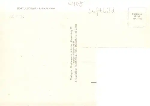 AK / Ansichtskarte  Nottuln Fliegeraufnahme Nottuln