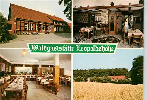 AK / Ansichtskarte  Nottuln Waldgaststaette Leopoldshoehe Gastraeume Panorama Nottuln