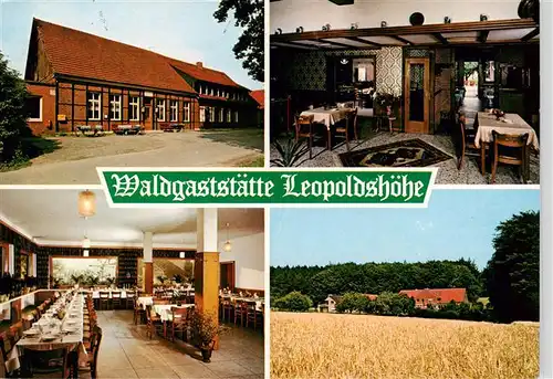 AK / Ansichtskarte  Nottuln Waldgaststaette Leopoldshoehe Gastraeume Panorama Nottuln