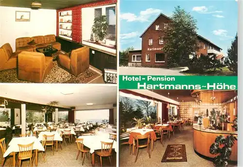 AK / Ansichtskarte 73894300 Reken Hotel Pension Hartmanns Hoehe Gastraeume Theke Reken