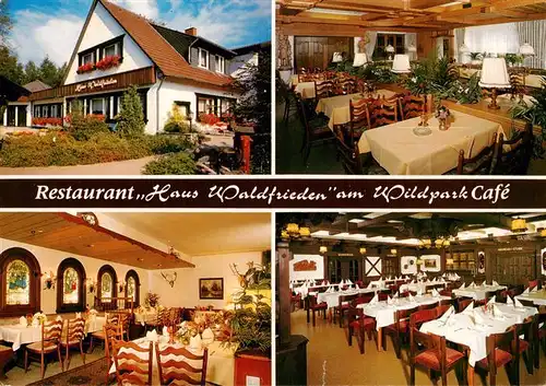 AK / Ansichtskarte  Duelmen Restaurant Haus Waldfrieden am Wildpark Cafe Gastraeume Duelmen