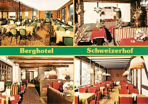 AK / Ansichtskarte  Heiligenkirchen Berghotel Schweizerhof Gastraeume Heiligenkirchen