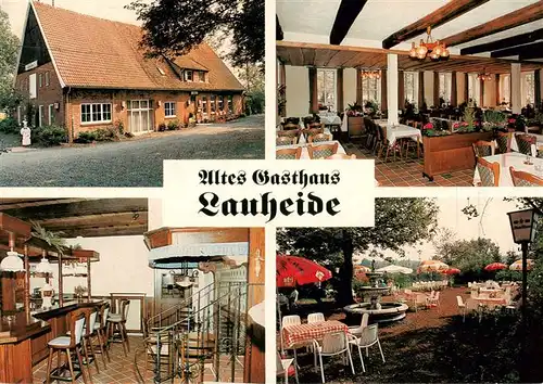 AK / Ansichtskarte 73894317 Telgte_Warendorf Altes Gasthaus Lauheide Gastraeume Bar Gartenterrasse Telgte Warendorf
