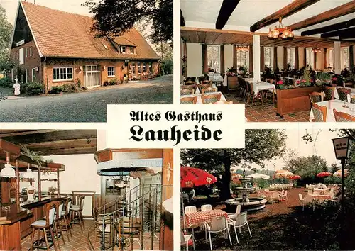 AK / Ansichtskarte  Telgte_Warendorf Altes Gasthaus Lauheide Gastraeume Bar Gartenterrasse Telgte Warendorf