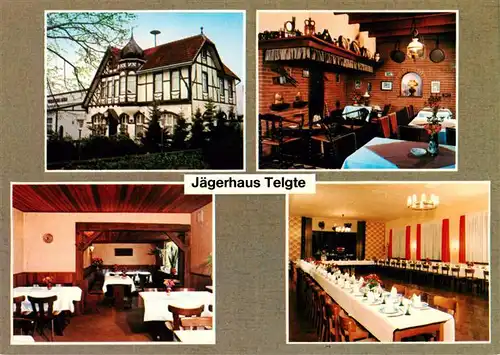 AK / Ansichtskarte 73894318 Telgte_Warendorf Restaurant Jaegerhaus Gastraeume Telgte Warendorf
