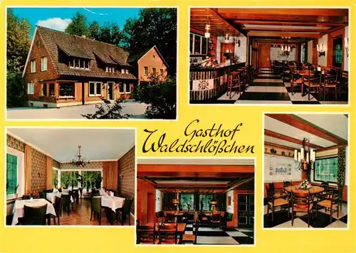 AK / Ansichtskarte  Laer_Steinfurt Gasthof Waldschloesschen Gastraeume Laer_Steinfurt