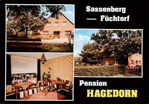 AK / Ansichtskarte  Sassenberg Pension Hagedorn Gaststube Garten Sassenberg